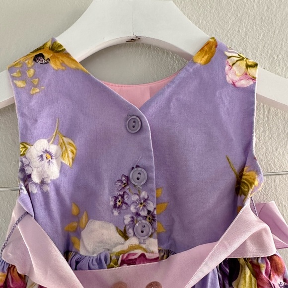 Plum Pudding Lilac Floral dress sz: 18M - Picture 5 of 6